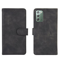 Handytasche Stand Schutzhülle Flip Leder Hülle L01Z für Samsung Galaxy Note 20 5G Schwarz