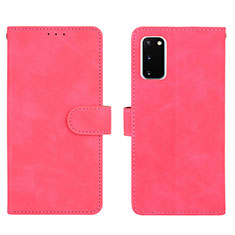 Handytasche Stand Schutzhülle Flip Leder Hülle L01Z für Samsung Galaxy S20 FE (2022) 5G Pink