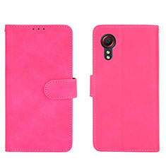 Handytasche Stand Schutzhülle Flip Leder Hülle L01Z für Samsung Galaxy XCover 5 SM-G525F Pink