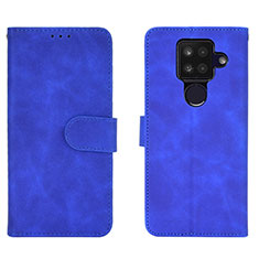 Handytasche Stand Schutzhülle Flip Leder Hülle L01Z für Sharp Aquos Sense4 Plus Blau