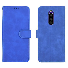 Handytasche Stand Schutzhülle Flip Leder Hülle L01Z für Sony Xperia 1 Blau