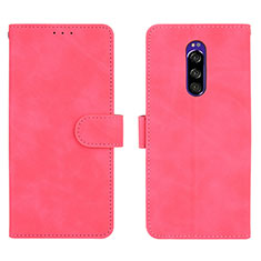 Handytasche Stand Schutzhülle Flip Leder Hülle L01Z für Sony Xperia 1 Pink