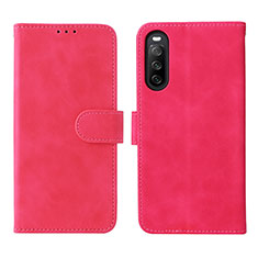 Handytasche Stand Schutzhülle Flip Leder Hülle L01Z für Sony Xperia 10 V Pink