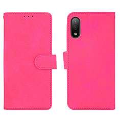Handytasche Stand Schutzhülle Flip Leder Hülle L01Z für Sony Xperia Ace II Pink