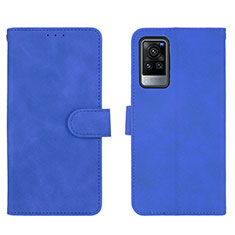 Handytasche Stand Schutzhülle Flip Leder Hülle L01Z für Vivo X60 Pro 5G Blau