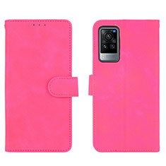 Handytasche Stand Schutzhülle Flip Leder Hülle L01Z für Vivo X60 Pro 5G Pink