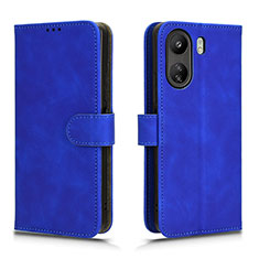 Handytasche Stand Schutzhülle Flip Leder Hülle L01Z für Xiaomi Redmi 13C Blau
