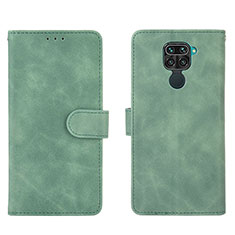 Handytasche Stand Schutzhülle Flip Leder Hülle L01Z für Xiaomi Redmi Note 9 Grün