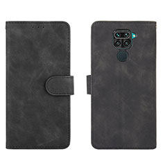 Handytasche Stand Schutzhülle Flip Leder Hülle L01Z für Xiaomi Redmi Note 9 Schwarz