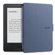 Handytasche Stand Schutzhülle Flip Leder Hülle L02 für Amazon Kindle Paperwhite 6 inch Blau