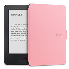 Handytasche Stand Schutzhülle Flip Leder Hülle L02 für Amazon Kindle Paperwhite 6 inch Rosa