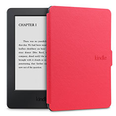 Handytasche Stand Schutzhülle Flip Leder Hülle L02 für Amazon Kindle Paperwhite 6 inch Rot