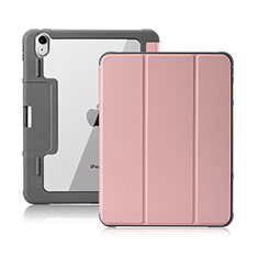 Handytasche Stand Schutzhülle Flip Leder Hülle L02 für Apple iPad Air 10.9 (2020) Rosa