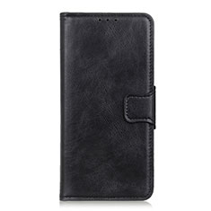 Handytasche Stand Schutzhülle Flip Leder Hülle L02 für Apple iPhone 12 Max Schwarz