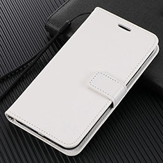 Handytasche Stand Schutzhülle Flip Leder Hülle L02 für Huawei Enjoy 10e Weiß