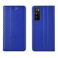 Handytasche Stand Schutzhülle Flip Leder Hülle L02 für Huawei Enjoy 20 Pro 5G Blau