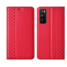 Handytasche Stand Schutzhülle Flip Leder Hülle L02 für Huawei Enjoy Z 5G Rot