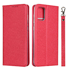 Handytasche Stand Schutzhülle Flip Leder Hülle L02 für Samsung Galaxy M40S Rot