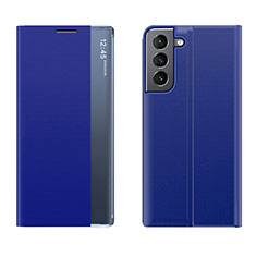 Handytasche Stand Schutzhülle Flip Leder Hülle L02 für Samsung Galaxy S21 Plus 5G Blau