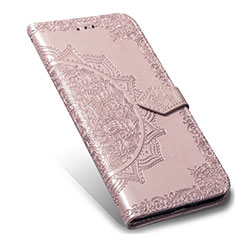Handytasche Stand Schutzhülle Flip Leder Hülle L02 für Xiaomi Mi Note 10 Lite Rosegold