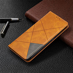 Handytasche Stand Schutzhülle Flip Leder Hülle L02 für Xiaomi Redmi 9 India Orange