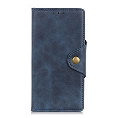 Handytasche Stand Schutzhülle Flip Leder Hülle L02 für Xiaomi Redmi Note 9 Pro Blau