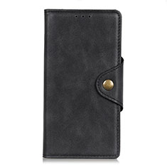 Handytasche Stand Schutzhülle Flip Leder Hülle L02 für Xiaomi Redmi Note 9 Pro Schwarz