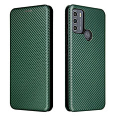 Handytasche Stand Schutzhülle Flip Leder Hülle L02Z für Motorola Moto G50 Grün