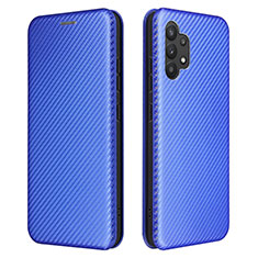 Handytasche Stand Schutzhülle Flip Leder Hülle L02Z für Samsung Galaxy M32 5G Blau