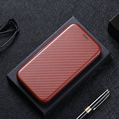 Handytasche Stand Schutzhülle Flip Leder Hülle L02Z für Xiaomi Mi Note 10 Lite Braun