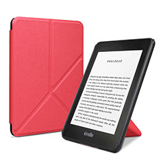 Handytasche Stand Schutzhülle Flip Leder Hülle L03 für Amazon Kindle 6 inch Rot
