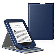 Handytasche Stand Schutzhülle Flip Leder Hülle L03 für Amazon Kindle Paperwhite 6 inch Blau