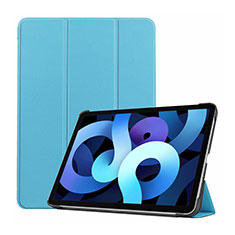 Handytasche Stand Schutzhülle Flip Leder Hülle L03 für Apple New iPad Air 10.9 (2020) Hellblau
