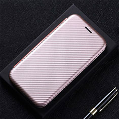 Handytasche Stand Schutzhülle Flip Leder Hülle L03 für Google Pixel 5 Rosegold