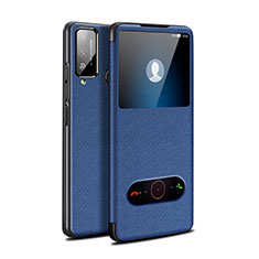 Handytasche Stand Schutzhülle Flip Leder Hülle L03 für Huawei Honor Play4T Blau