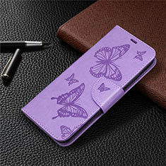 Handytasche Stand Schutzhülle Flip Leder Hülle L03 für Huawei Y7p Violett