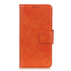 Handytasche Stand Schutzhülle Flip Leder Hülle L03 für Motorola Moto E7 (2020) Orange