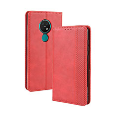 Handytasche Stand Schutzhülle Flip Leder Hülle L03 für Nokia 7.2 Rot