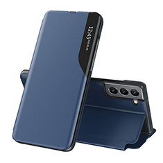 Handytasche Stand Schutzhülle Flip Leder Hülle L03 für Samsung Galaxy S21 FE 5G Blau