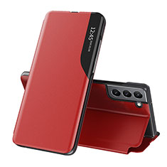 Handytasche Stand Schutzhülle Flip Leder Hülle L03 für Samsung Galaxy S21 FE 5G Rot