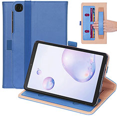 Handytasche Stand Schutzhülle Flip Leder Hülle L03 für Samsung Galaxy Tab A7 4G 10.4 SM-T505 Blau