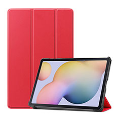 Handytasche Stand Schutzhülle Flip Leder Hülle L03 für Samsung Galaxy Tab S7 11 Wi-Fi SM-T870 Rot