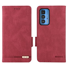 Handytasche Stand Schutzhülle Flip Leder Hülle L03Z für Motorola Moto Edge S Pro 5G Rot