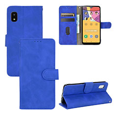 Handytasche Stand Schutzhülle Flip Leder Hülle L03Z für Samsung Galaxy A21 SC-42A Blau