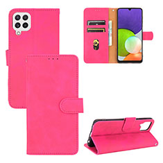 Handytasche Stand Schutzhülle Flip Leder Hülle L03Z für Samsung Galaxy A22 4G Pink