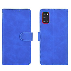 Handytasche Stand Schutzhülle Flip Leder Hülle L03Z für Samsung Galaxy A31 Blau