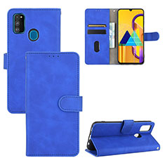 Handytasche Stand Schutzhülle Flip Leder Hülle L03Z für Samsung Galaxy M30s Blau