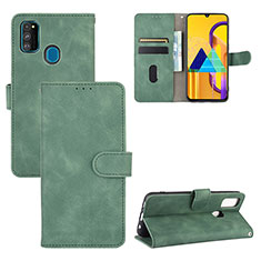 Handytasche Stand Schutzhülle Flip Leder Hülle L03Z für Samsung Galaxy M30s Grün