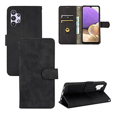 Handytasche Stand Schutzhülle Flip Leder Hülle L03Z für Samsung Galaxy M32 5G Schwarz
