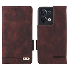 Handytasche Stand Schutzhülle Flip Leder Hülle L03Z für Xiaomi Redmi Note 13 Pro 5G Braun